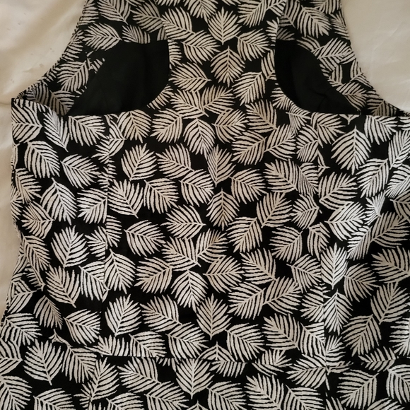Michael kors A-line printed dress black and white size 2 - Picture 3 of 10